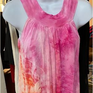 Layered Tie Dye Tank Dress